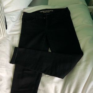 Size 4 AE Black denim leggings